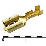 Клемма ножевая- гнездо 6,3мм TA-6.3F