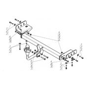 ТСУ MOTODOR для Kia Sportage 2010-2015, Hyundai ix35 2010-2015, тип шара: А