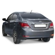 Фаркоп для Hyundai Solaris 2011-2017, Kia Rio 2011-2017. Требуется подрезка бампера. Тип шара: A. Нагрузки: 1200/75 кг, масса фаркопа 16 кг (без электрики в комплекте) - F.2313.001 Berg