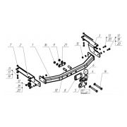 ТСУ ORIS/WESO для Toyota Land Cruiser Prado 150 2009-2023 Тип Шата: F