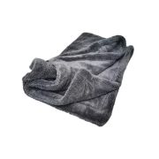 Салфетка из микрофибры для сушки, двухсторонняя, (серая)