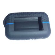 Чехол для брелка силикон SL E60/E90/E91 (Рифленый Черно-синий)